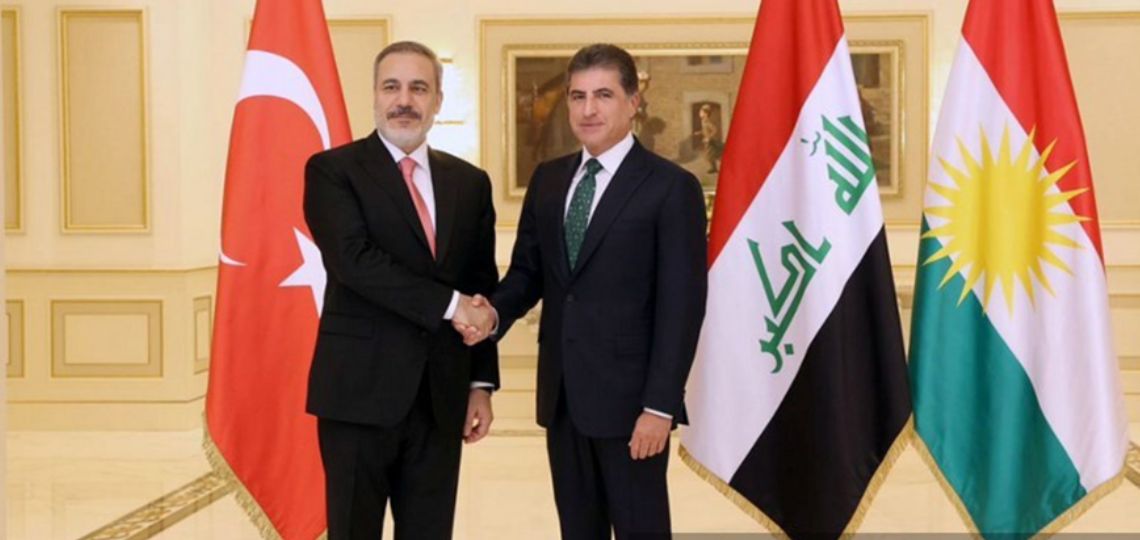 Le nouveau chef de la diplomatie turque, Hakan Fidan, a tenu une conférence de presse conjointe avec Masrour Barzani