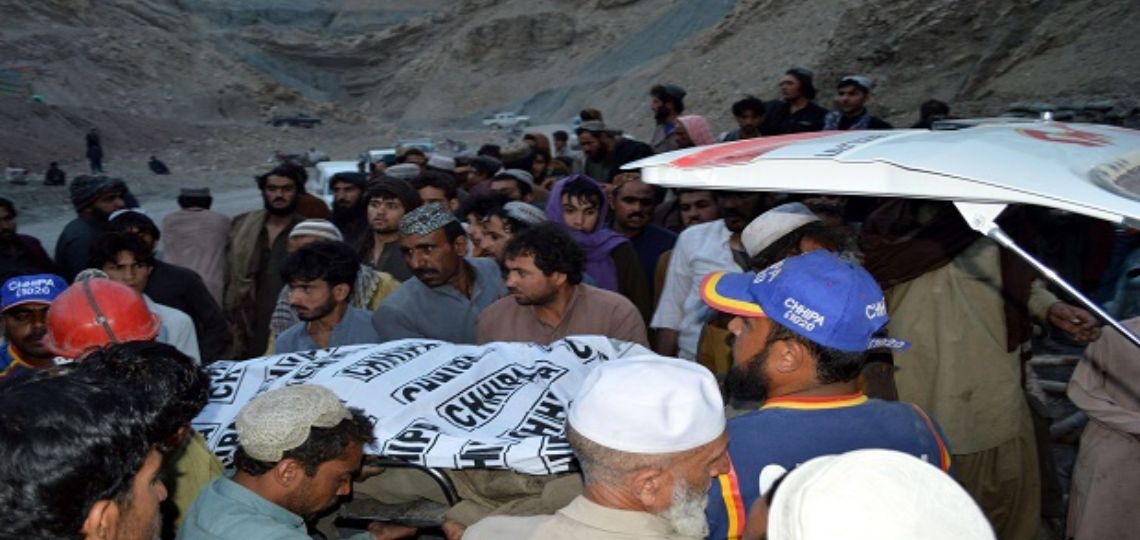 Effondrement mine charbon Pakistan