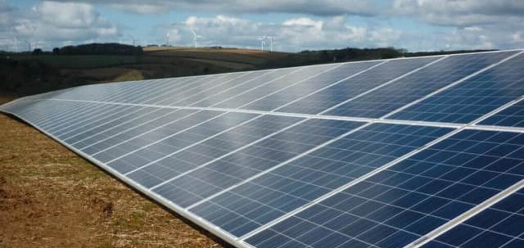 ferme solaire de Glenniston Ecosse