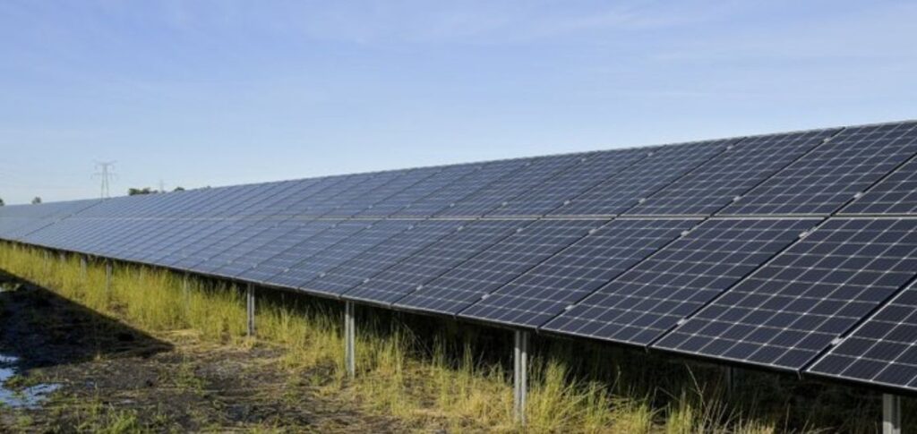 Ferme solaire à Dublin.