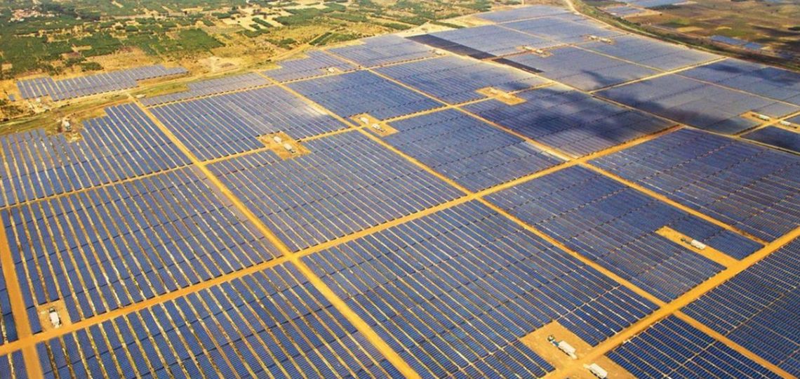 Futur parc solaire en Inde.
