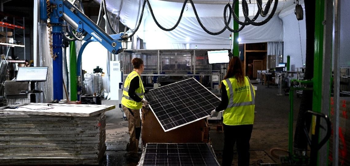 Croissance marché recyclage solaire