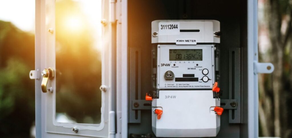 Photo d'un compteur électrique intelligent