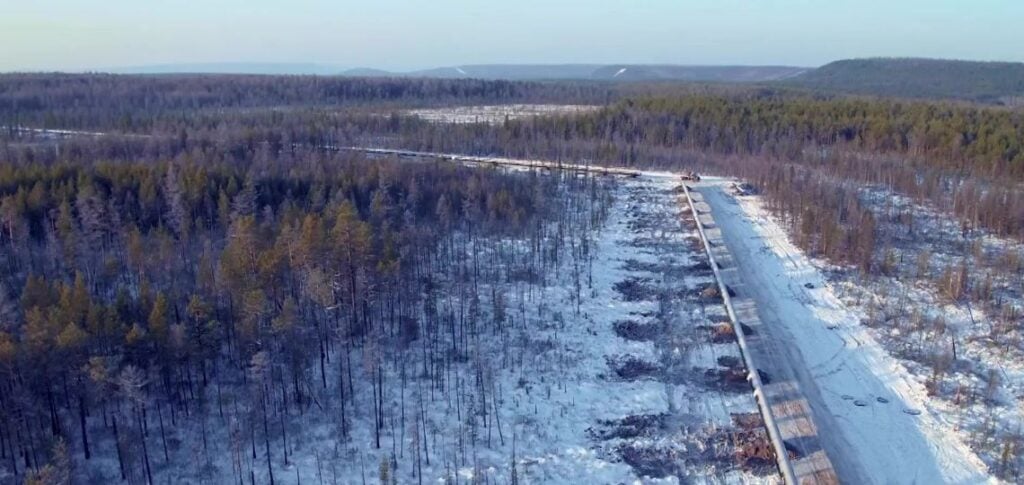 Exportation record gaz Russie-Chine