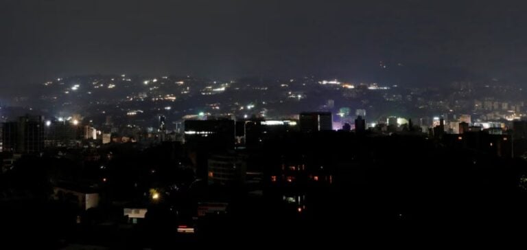 Caracas dans le noir