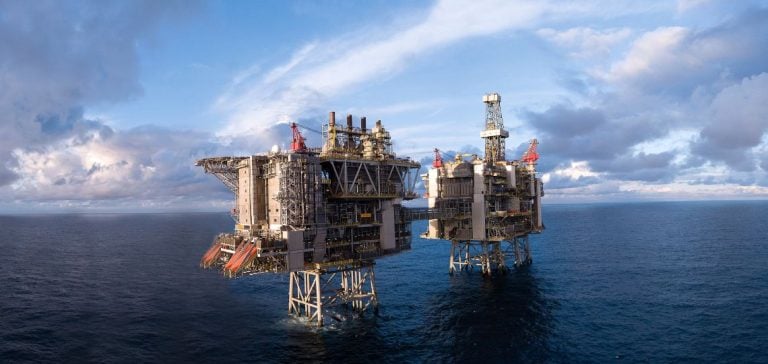 BP platform in the North Sea