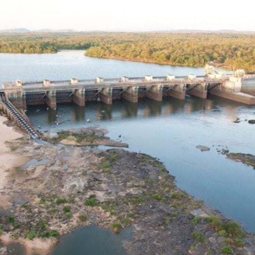 Barrage hydroélectrique débit Mekong