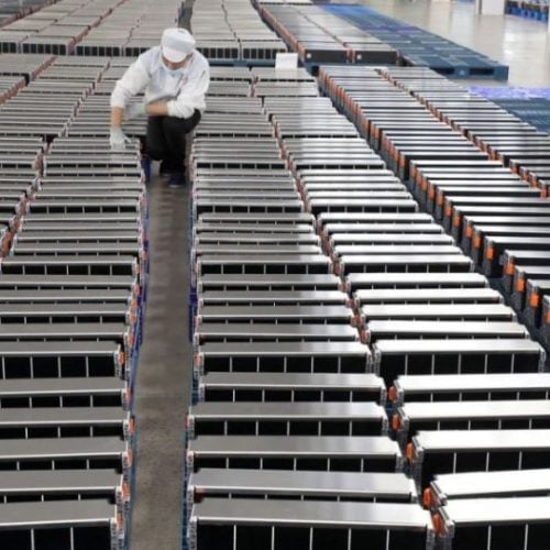 Usine de batteries lithium-ion en Chine