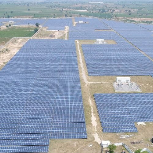 Centrale solaire en Inde