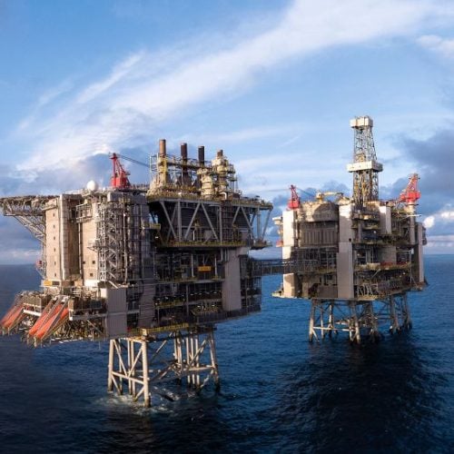 BP platform in the North Sea